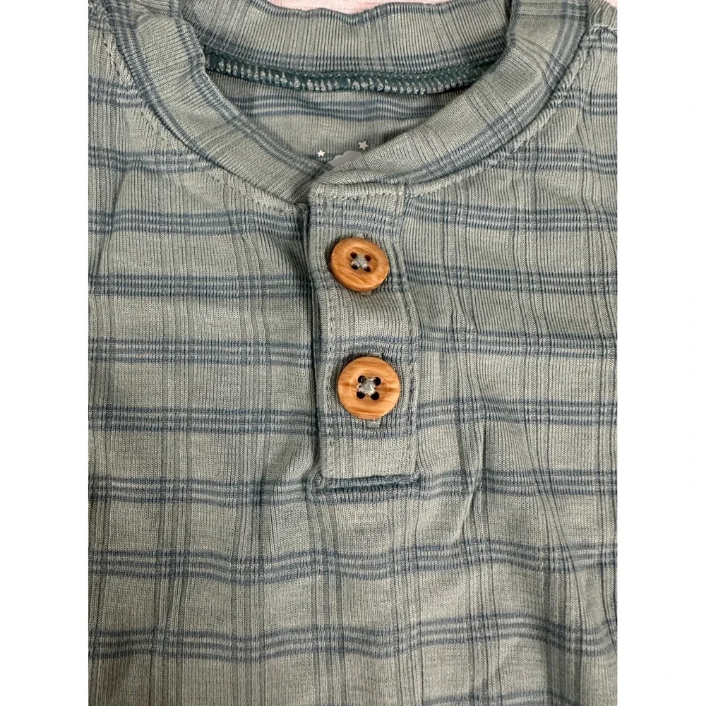 Cloud Island Baby Boy 0-3M Romper Hat Set & 4-Pack Long Sleeve Bodysuits Bear